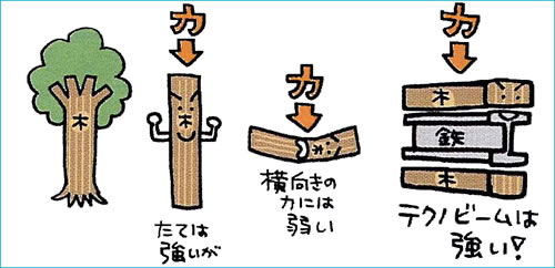 なぜ梁に鉄骨を使っているのか？