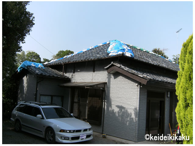 屋根の葺き替え前