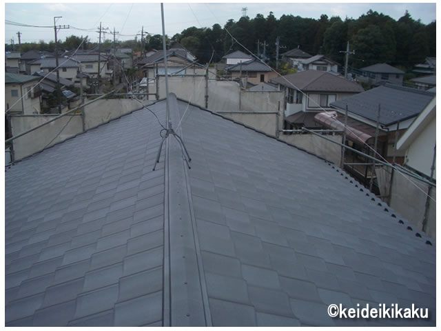 屋根の葺き替え後