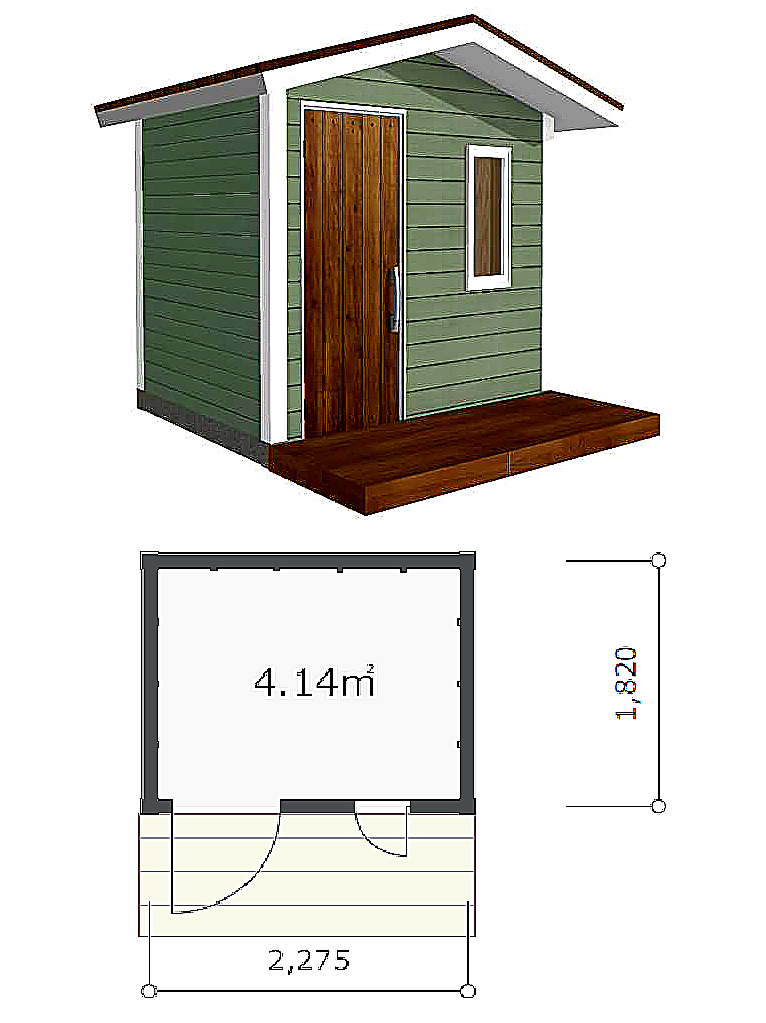 小屋キットTINY 1.8×2.2 Bタイプ