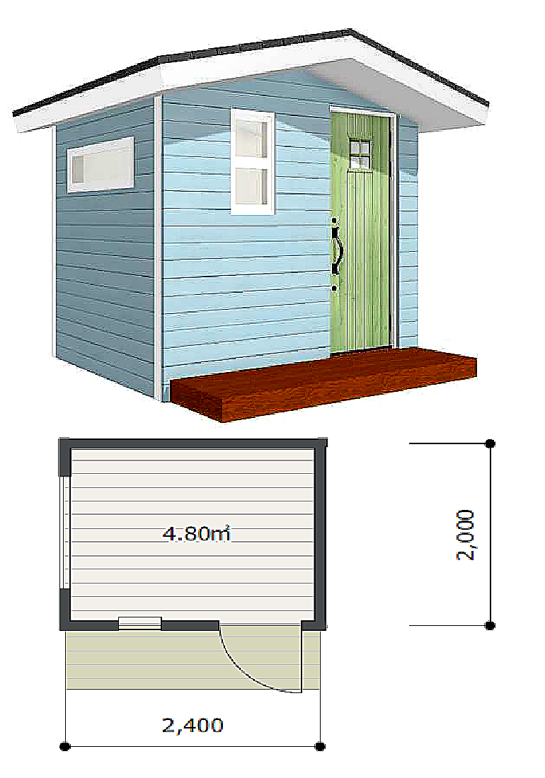 小屋キットTINY 2.0×2.4 Bタイプ